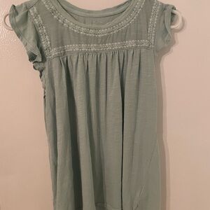 Women's Lucky Brand top ruffle sleeves size medium